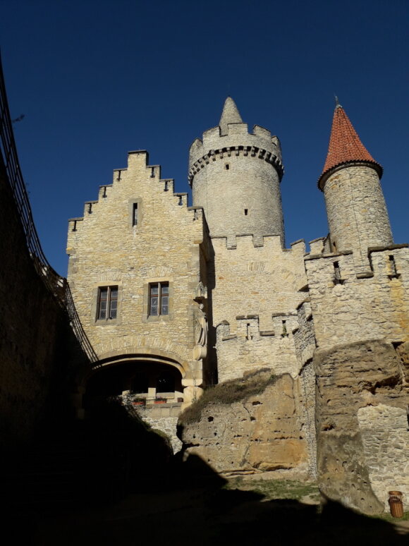 Dachstuhl des Palas der Burg Kokořín präventiv geschützt mit Bochemit